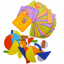 Puzzle de jucarie, 39 de piese cu cel putin de 30 modele, multicolor Puzzle de jucarie, 39 de piese cu cel putin de 30 modele, multicolor