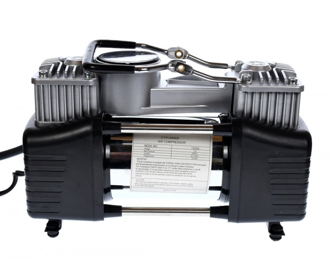 Set compresor auto cu doi cilindri, 12V (bricheta) - Camion, SUV 70/min, ZEBRA 68192
