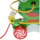 Jucarie de tras broscuta cu sfoara pentru copii, verde