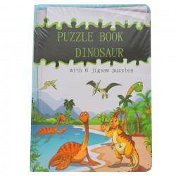 Set puzzle de jucarie, 6 dinozauri din 6 piese, din carton rezistent - 3315399 Set puzzle de jucarie, 6 dinozauri din 6 piese, din carton rezistent - 3315399