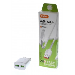 INCARCATOR RETEA USB TYPE-C, Incarcare rapida, Telefon, Tableta, Smartphone, 5V-9V, 2x2.0A, PRO5X