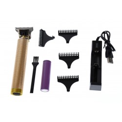 Masina de Tuns cu Precizie pentru Contur, Barba si Mustata, fara Fir, cu Lame din Inox si Incarcare USB, SKELETON - MZ501