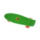 Penny board copii, cu roti din silicon si lumina LED, 55 cm,  Verde, 2311V