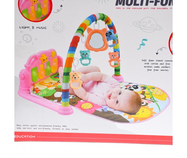 Saltea de jucarie muzicala pentru bebelusi, cu pian, multicolor - 668182