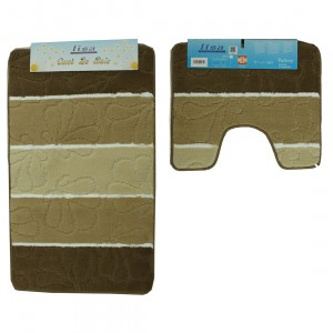 Set doua covorase de baie pufoase, 55x90 cm si 55x45 cm ZLN4719