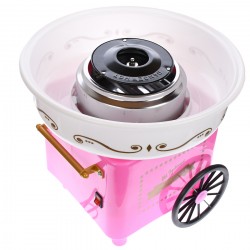 Masina de facut vata de zahar, Cotton Candy Maker, roz, pentru acasa, bete incluse in pachet - KR214 Masina de facut vata de zahar, Cotton Candy Maker, roz, pentru acasa, bete incluse in pachet - KR214