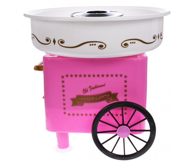 Masina de facut vata de zahar, Cotton Candy Maker, roz, pentru acasa, bete incluse in pachet - KR214