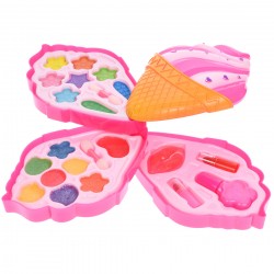 Set machiaj de jucarie pentru fetite, cu farduri si ruj, roz Set machiaj de jucarie pentru fetite, cu farduri si ruj, roz