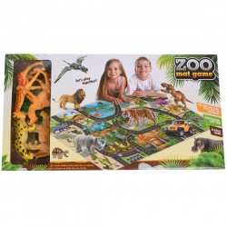 Covoras de Joaca, cu animale din savana, 145 x 98 cm, multicolor Covoras de Joaca, cu animale din savana, 145 x 98 cm, multicolor