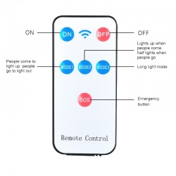 Lampa solara cu senzor de miscare si telecomanda, 60 Led COB, rezistenta la apa