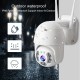 Camera de supraveghere profesionala cu WIFI, 3MP, 1080p, de exterior, Full HD, Rotire din aplicatie, rezistenta la apa, comunicare audio bidirectionala, senzor miscare, activare lumina, Alb