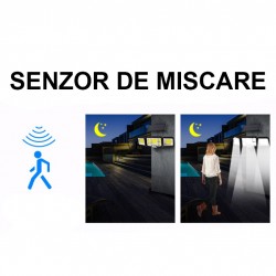 Lampa solara cu senzor de miscare si telecomanda, 168 Led COB, rezistenta la apa Lampa solara cu senzor de miscare si telecomanda, 168 Led COB, rezistenta la apa