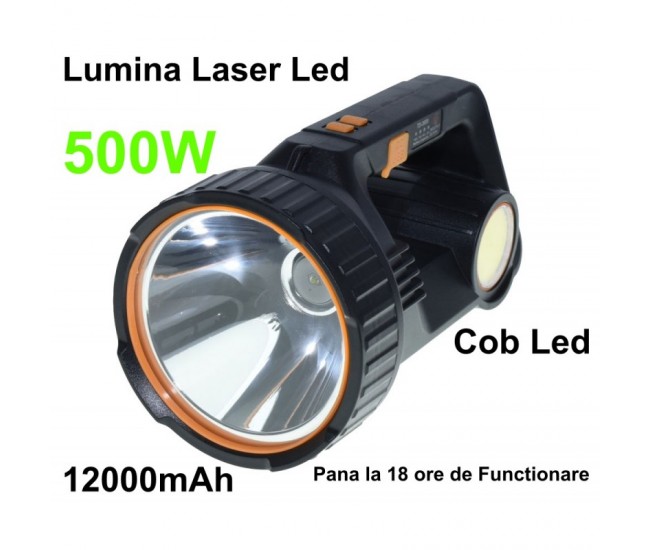 LANTERNA TD-3600 CU LED 500W + COB