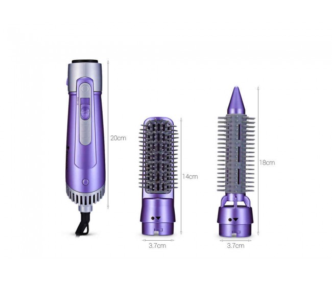 Set perie multifunctionala pentru coafat profesionala 5 in 1, 900W, violet - SH98227 Set perie multifunctionala pentru coafat profesionala 5 in 1, 900W, violet - SH98227