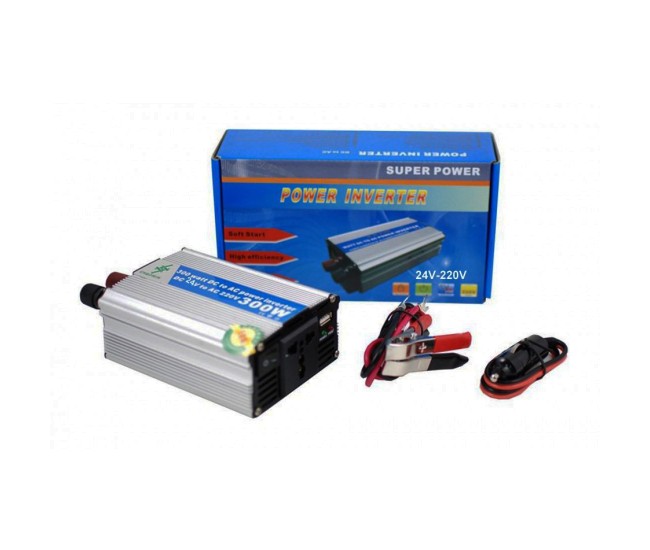 Invertor auto 300W Chaomin 24V - 220V cu iesire USB