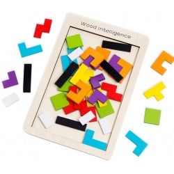 Puzzle de jucarie din lemn, tetris, potrivire dimensiuni - 22200023 Puzzle de jucarie din lemn, tetris, potrivire dimensiuni - 22200023