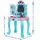 Set salon de frumusete cu oglinda care se deschide si uscator de par de jucarie functional, 14 accesorii - 3310
