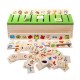 Puzzle de jucarie din lemn, potrivire imagini, numere, forme - 1103067