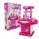 Bucatarie de jucarie cu sunete si lumini, tip gentuta, cu accesorii, 00858 Bucatarie de jucarie cu sunete si lumini, tip gentuta, cu accesorii, 00858