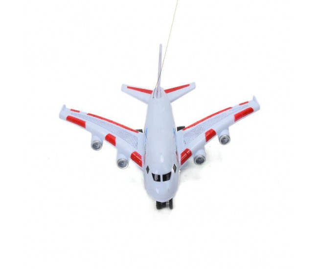 Avion cu radiocomanda, albastru cu luminite, alb - rosu, 8003R Avion cu radiocomanda, albastru cu luminite, alb - rosu, 8003R