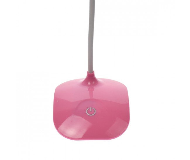 Lampa birou copii, roz reincarcabila USB, pozitie lexibila, 300 lm - 6522