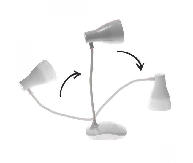 Lampa birou reincarcabila USB, pozitie lexibila, 300 lm - 6522A