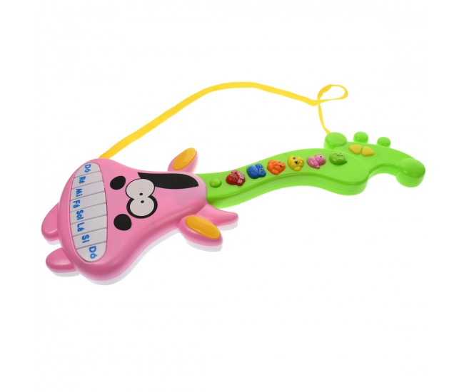 Chitara de jucarie pentru copii, cu melodii si sunete de animale - S6692