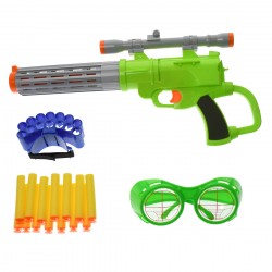 Set Pusca de jucarie, cu ventuze spuma si ochelari - 583B