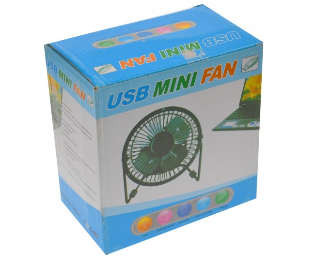 Ventilator de birou din aluminiu, cu alimentare USB, pozitie reglabila, negru - 815V Ventilator de birou din aluminiu, cu alimentare USB, pozitie reglabila, negru - 815V
