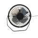 Ventilator de birou din aluminiu, cu alimentare USB, pozitie reglabila, negru - 815V Ventilator de birou din aluminiu, cu alimentare USB, pozitie reglabila, negru - 815V