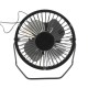 Ventilator de birou din aluminiu, cu alimentare USB, pozitie reglabila, negru - 815V Ventilator de birou din aluminiu, cu alimentare USB, pozitie reglabila, negru - 815V