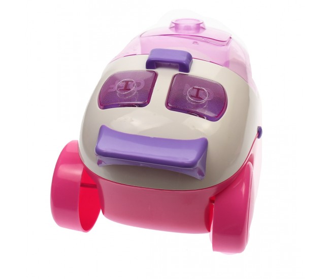 Aspirator mare de jucarie pentru copii, cu sunete si luminite, roz - 2011A Aspirator mare de jucarie pentru copii, cu sunete si luminite, roz - 2011A