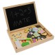 Tabla de jucarie magnetica, cu fata dubla pentru marker, creta Tabla de jucarie magnetica, cu fata dubla pentru marker, creta