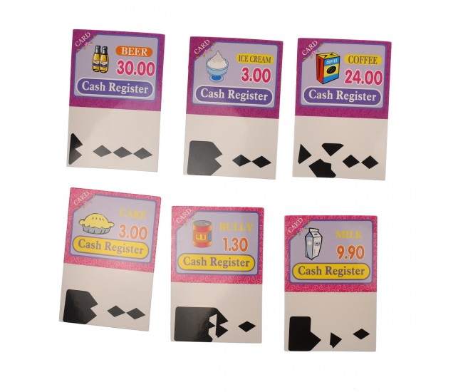 Set casa de marcat de jucarie, cu accesorii, produse, sunete si lumini - 34453