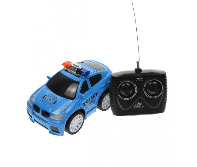 Masina de politie de jucarie, cu radiocomanda, 1:20, albastra - HSY66435A Masina de politie de jucarie, cu radiocomanda, 1:20, albastra - HSY66435A