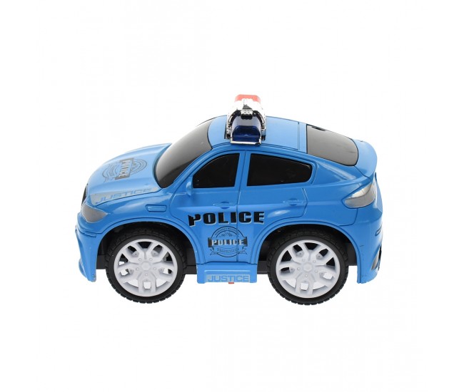 Masina de politie de jucarie, cu radiocomanda, 1:20, albastra - HSY66435A