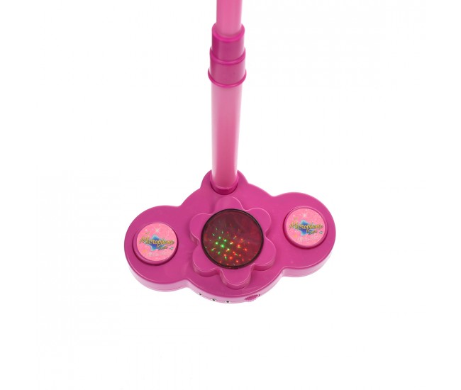 Microfon de jucarie cu amplificator voce inaltime ajustabila si lumini, Set 2 MP3 Star Party dual - 5815R