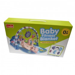 Saltea de jucarie muzicala pentru bebelusi, cu luminite, Baby Fitness - 1164A