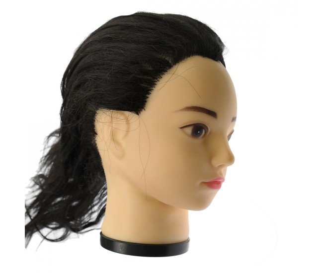 Cap practica 45 cm, par sintetic negru, H1-1B Cap practica 45 cm, par sintetic negru, H1-1B