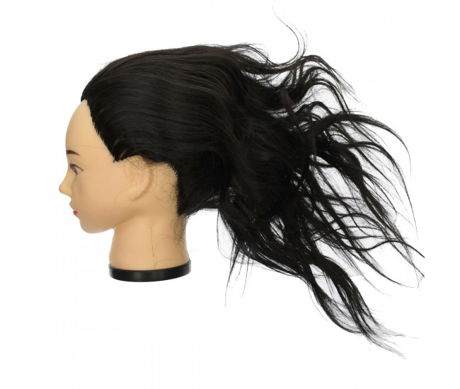 Cap practica 45 cm, par sintetic negru, H1-1B Cap practica 45 cm, par sintetic negru, H1-1B