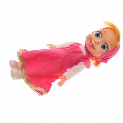 Papusa Masha in rochie bavareza, de jucarie, cu ursulet - XD36 Papusa Masha in rochie bavareza, de jucarie, cu ursulet - XD36