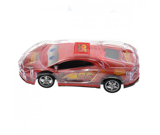 Masina cu telecomanda de jucarie, Fulger McQueen, CARS, rosie - 036 Masina cu telecomanda de jucarie, Fulger McQueen, CARS, rosie - 036