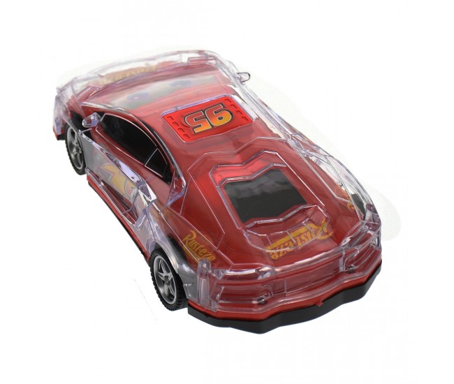 Masina cu telecomanda de jucarie, Fulger McQueen, CARS, rosie - 036 Masina cu telecomanda de jucarie, Fulger McQueen, CARS, rosie - 036