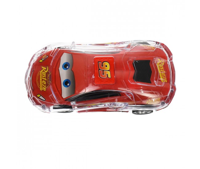 Masina cu telecomanda de jucarie, Fulger McQueen, CARS, rosie - 036 Masina cu telecomanda de jucarie, Fulger McQueen, CARS, rosie - 036