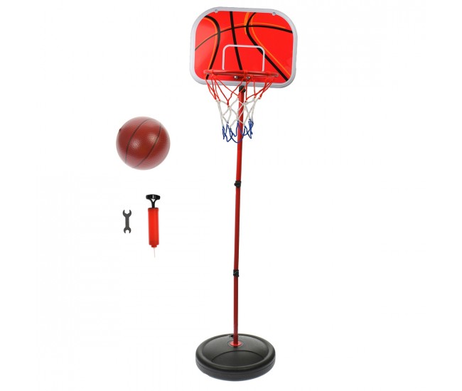 Set cos de baschet si minge de jucarie, lungime reglabila, inaltime 150 cm - 88815 Set cos de baschet si minge de jucarie, lungime reglabila, inaltime 150 cm - 88815