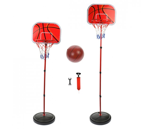 Set cos de baschet si minge de jucarie, lungime reglabila, inaltime 150 cm - 88815 Set cos de baschet si minge de jucarie, lungime reglabila, inaltime 150 cm - 88815