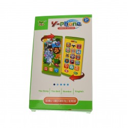 Telefon de jucarie interactiv cu butoane touchscreen, cu sunete de animale - 3315015