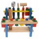 Banc de scule de jucarie pentru copii, din lemn, 16 accesorii - 11150435