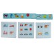 Set puzzle de memorare de jucarie, cu suport din lemn, 28 de accesorii - 3315081