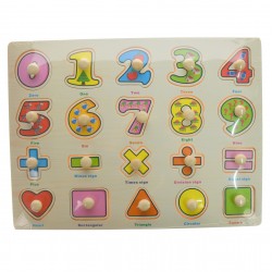 Puzzle de jucarie, potrivire dimensiuni si numere, din lemn - 22266644A Puzzle de jucarie, potrivire dimensiuni si numere, din lemn - 22266644A